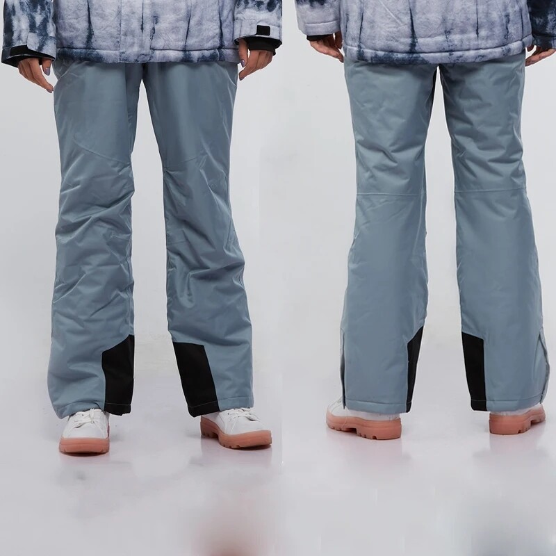 Jaunas augstas kvalitātes vīriešu sieviešu ziemas biezas siltas slēpošanas bikses vēja necaurlaidīgas ūdensnecaurlaidīgas elpojošas bikses snovborda bikses