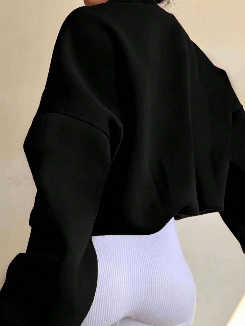 Hanorace casual de stradă pentru femei, hanorace cu imprimare inimioare, confortabile, respirabile, pulover din lână, cu gât crew, largi, topuri pentru femei, haine