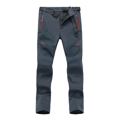 LNGXO sieviešu ziemas termiskās flīsa bikses pārgājieni pārgājieni kempings slēpošana ūdensizturīgas bikses āra mīksta apvalka siltas biezas lietus bikses