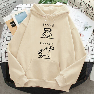 Pug hoodies γυναικών ιδρώτα y2k harajuku hoddies γυναικεία streetwear με κουκούλα πουκάμισο