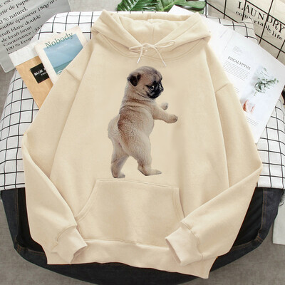 Pug hoodies γυναικών ιδρώτα y2k harajuku hoddies γυναικεία streetwear με κουκούλα πουκάμισο