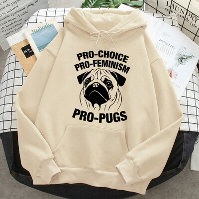 Pug hoodies γυναικών ιδρώτα y2k harajuku hoddies γυναικεία streetwear με κουκούλα πουκάμισο
