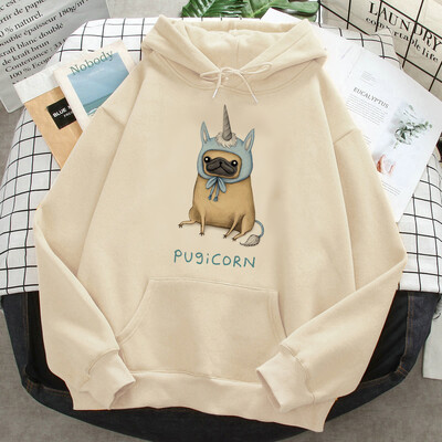 Pug hoodies γυναικών ιδρώτα y2k harajuku hoddies γυναικεία streetwear με κουκούλα πουκάμισο