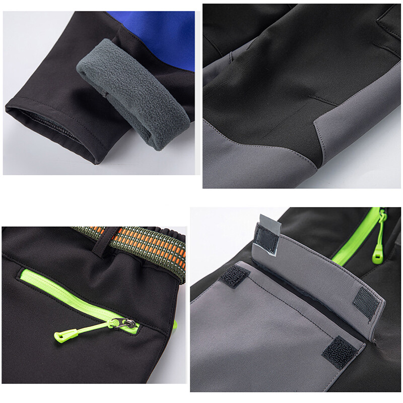 TRVLWEGO Pantaloni de schi pentru zăpadă pentru copii Trekking Călătorie Impermeabil Rezistent la vânt Căptușit cu lână Pantaloni de camping pentru drumeții în aer liber