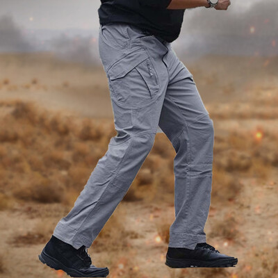 Ανδρικά Casual Cargo Pants Elastic Classic Outdoor Hiking Trekking Tactical Sweatpants Camouflage Hunting Many Pocket Trousers