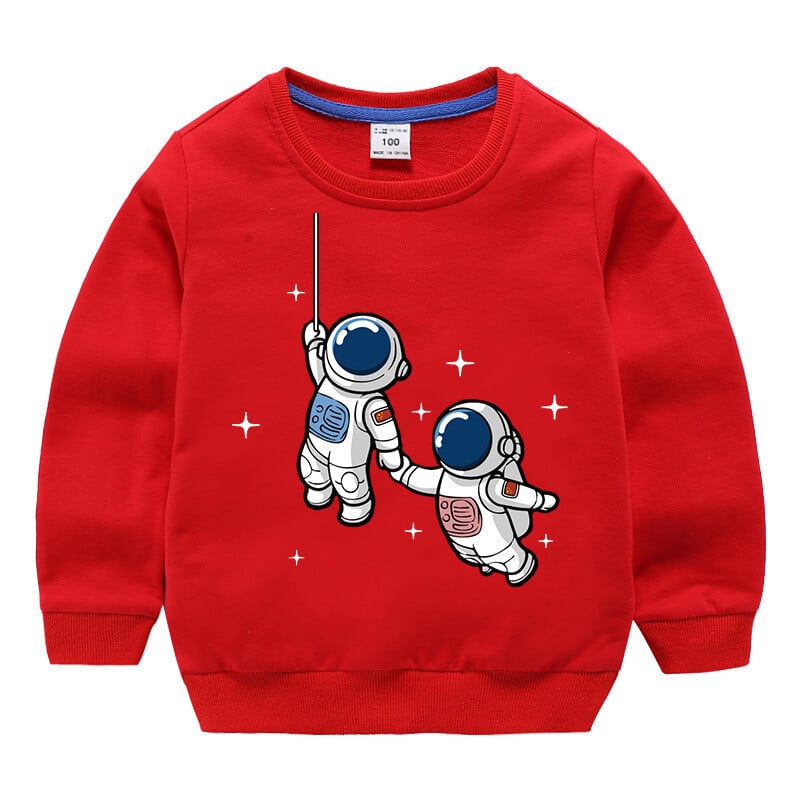 sărbători copii îmbrăcăminte de performanță astronaut îmbrăcăminte pentru copii băieți hanorac roșu tricou băiat îmbrăcăminte exterioară pulover pentru copii