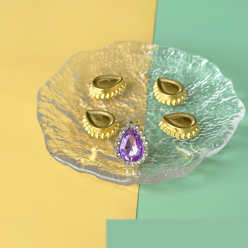 Kapljica vode 30 komada u obliku suncokreta u boji tip stroja plastični dijamant 10x14 mm akril dvoslojni dijamantni dijamant DIY pribor za kosu cipele i šeširi dodaci