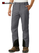 MAGCOMSEN skijaške hlače za snijeg, muške vodootporne s patentnim zatvaračem Softshell skijaške hlače s podstavom od flisa, otporne na vjetar, hlače za snowboard