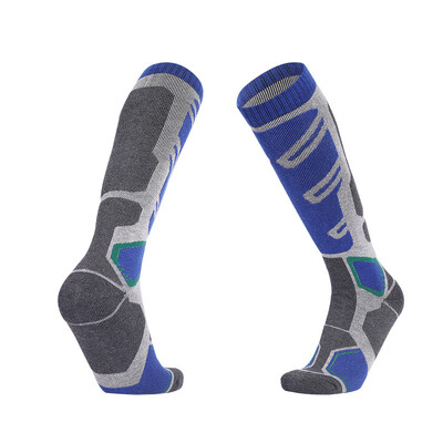 Profesionalne muške skijaške čarape od merino vune Zadebljane frotirne čarape za sportove na otvorenom održavaju toplinu Do koljena, duge skijaške čarape za daskanje na snijegu