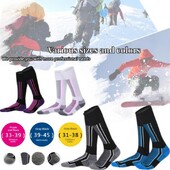 Zimné teplé zahustené lyžiarske ponožky, turistické pančuchy pre ženy, mužov, deti, protichladové lyžiarske ponožky, športové oblečenie