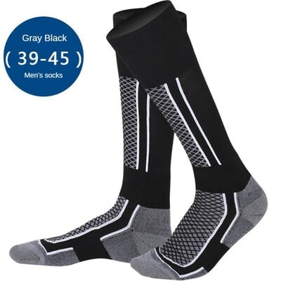 Zimné teplé zahustené lyžiarske ponožky, turistické pančuchy pre ženy, mužov, deti, protichladové lyžiarske ponožky, športové oblečenie