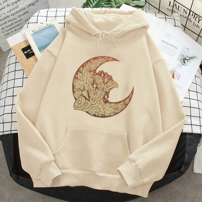 Witch Triple Moon Gothic Sun hoodies naiste anime 2023 higi y2k graafiline riietus tõmbab naiste jaapani pullover