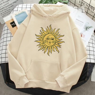 Witch Triple Moon Gothic Sun hoodies naiste anime 2023 higi y2k graafiline riietus tõmbab naiste jaapani pullover