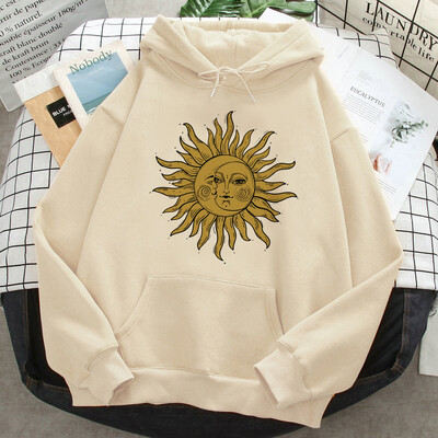 Witch Triple Moon Gothic Sun hoodies naiste anime 2023 higi y2k graafiline riietus tõmbab naiste jaapani pullover