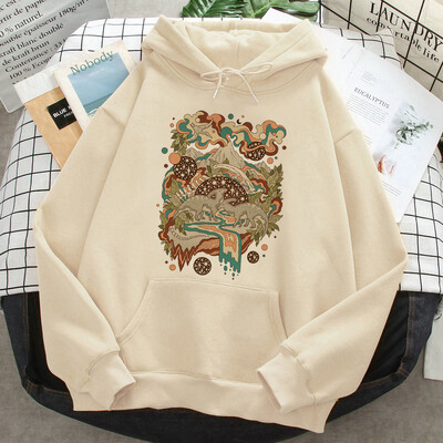 Witch Triple Moon Gothic Sun hoodies naiste anime 2023 higi y2k graafiline riietus tõmbab naiste jaapani pullover