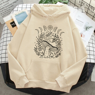 Witch Triple Moon Gothic Sun hoodies naiste anime 2023 higi y2k graafiline riietus tõmbab naiste jaapani pullover