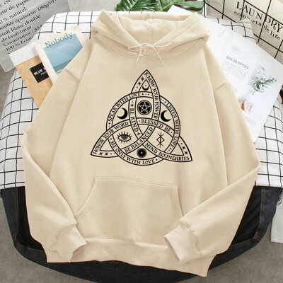Witch Triple Moon Gothic Sun hoodies naiste anime 2023 higi y2k graafiline riietus tõmbab naiste jaapani pullover