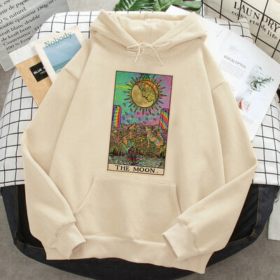 Witch Triple Moon Gothic Sun hoodies naiste anime 2023 higi y2k graafiline riietus tõmbab naiste jaapani pullover