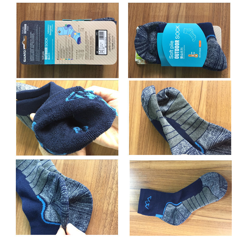 Lauko 2023 m. slidinėjimo žiema Coolmax medvilninės šiltos kojinės Greitai džiūstančios moteriškos žygiai slidinėjimo sportinės termo kojinės vyrams termokojinės