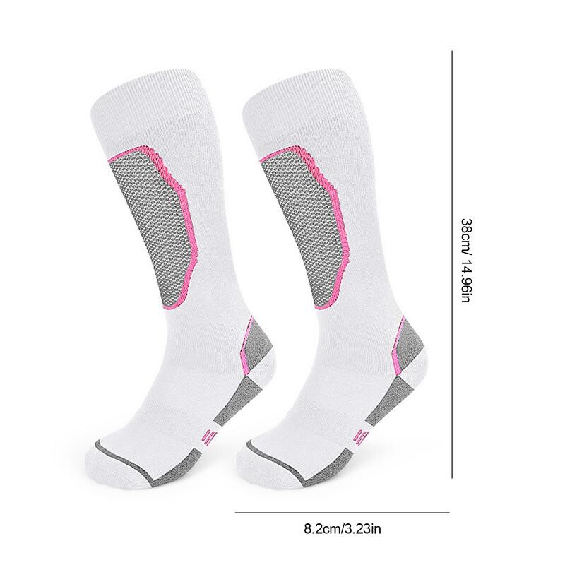 Șosete de snowboarding Șosete termoizolante anti-alunecare peste gambă Șosete termice respirabile, care absoarbe transpirația, cu uscare rapidă.