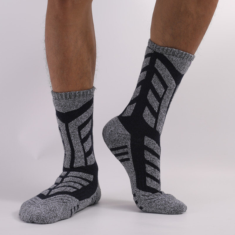 Kojinės, terminiai žygiai, sportas lauke, 2023 m., slidinėjimas, žygis, žiema, vyriškos termokojinės, neslystančios stora apačia laisvalaikio dviračių kojinės EU 39