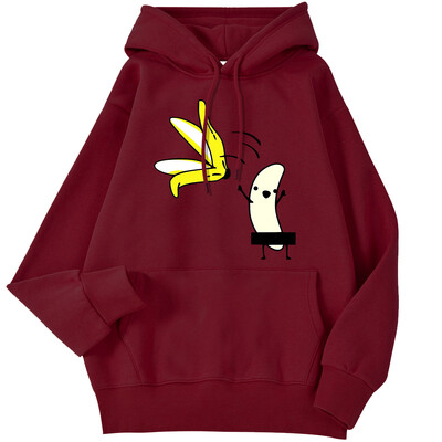 Utcai női pulóverek Vegyük le banánhéjunkat Vicces nyomdaruházat Kényelmes meleg pulóverek Női Aranyos Utcai ruhák