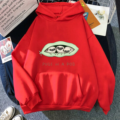 Hanorac pentru câini Pug Bărbați/femei Haine din lână de toamnă Desene animat drăguț pentru animale de companie Hanorac cu glugă de înaltă calitate, ușor elastic elastic