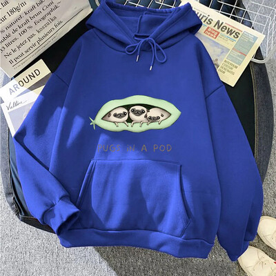 Hanorac pentru câini Pug Bărbați/femei Haine din lână de toamnă Desene animat drăguț pentru animale de companie Hanorac cu glugă de înaltă calitate, ușor elastic elastic