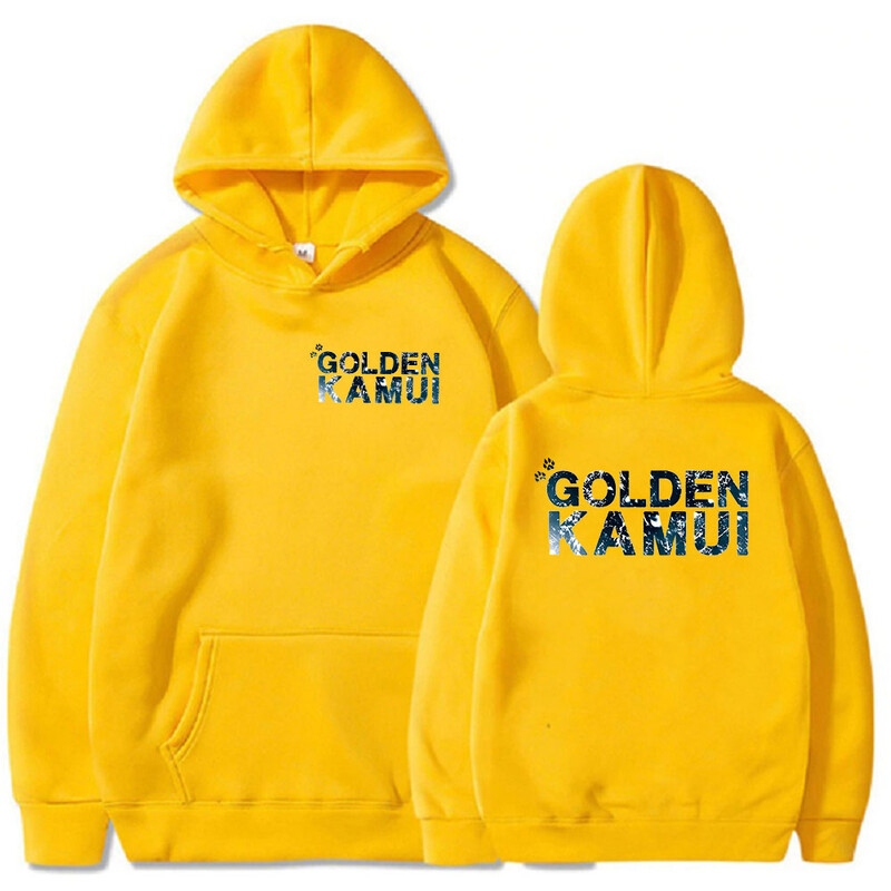 Aranyos Golden Jammy kapucnis pulóverek Japán Anime Grafikus pulóverek Y2k ruhák Utcai ruházat Férfi felsők Téli férfi pulóver Női ruházat