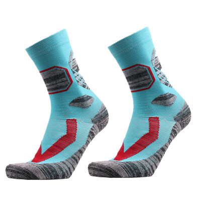 Șosete termice de iarnă pentru schi pentru bărbați, bumbac, spandex, sport, snowboard, alergare, drumeții, șosete purtabile, calcetines de ciclismo