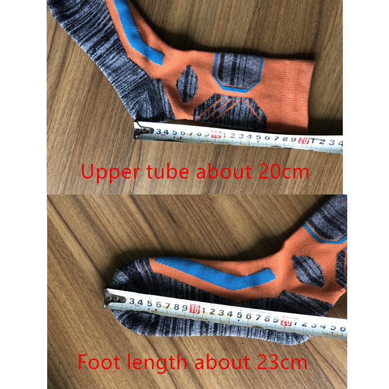 Șosete termice de iarnă pentru schi pentru bărbați, bumbac, spandex, sport, snowboard, alergare, drumeții, șosete purtabile, calcetines de ciclismo