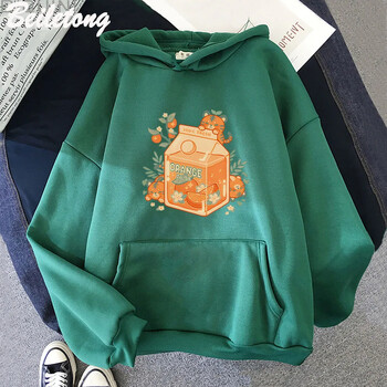 Аниме Orange Juice Hoodies Мъжки дамски моден суичър с качулка Детско облекло Облекло за момчета Хип-хоп Harajuku Ежедневно суичър с качулка