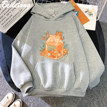 Аниме Orange Juice Hoodies Мъжки дамски моден суичър с качулка Детско облекло Облекло за момчета Хип-хоп Harajuku Ежедневно суичър с качулка