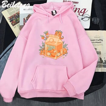 Аниме Orange Juice Hoodies Мъжки дамски моден суичър с качулка Детско облекло Облекло за момчета Хип-хоп Harajuku Ежедневно суичър с качулка