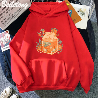 Hanorac cu glugă Anime Suc de portocale Hanorac cu glugă la modă pentru femei Îmbrăcăminte pentru copii Îmbrăcăminte băieți Hip Hop Harajuku Hanorac casual
