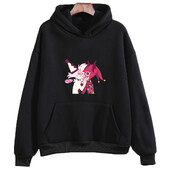 Hanorac cu glugă cu glugă cu imprimeu de desene animate înger praf de anime japonez drăguț cu buzunar Harajuku Kawaii îmbrăcăminte Moletom fleece