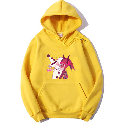 Hanorac cu glugă cu glugă cu imprimeu de desene animate înger praf de anime japonez drăguț cu buzunar Harajuku Kawaii îmbrăcăminte Moletom fleece