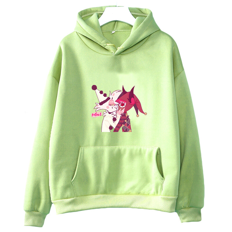 Hanorac cu glugă cu glugă cu imprimeu de desene animate înger praf de anime japonez drăguț cu buzunar Harajuku Kawaii îmbrăcăminte Moletom fleece