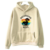 Jazavčar, slatki pas, grafičke majice s kapuljačom, modna Y2k majica s kratkim rukavima, muški/ženski pulover od flisa, udobna topla odjeća dugih rukava