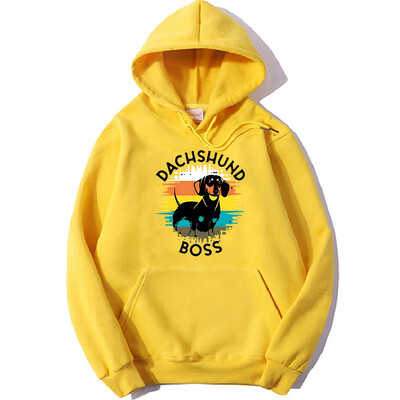 Jazavčar, slatki pas, grafičke majice s kapuljačom, modna Y2k majica s kratkim rukavima, muški/ženski pulover od flisa, udobna topla odjeća dugih rukava