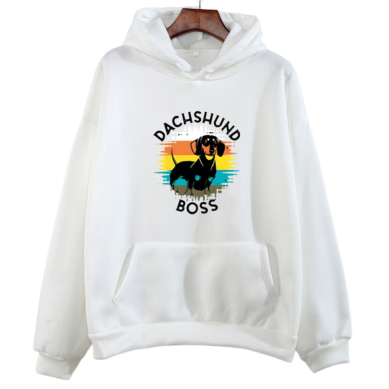 Jazavčar, slatki pas, grafičke majice s kapuljačom, modna Y2k majica s kratkim rukavima, muški/ženski pulover od flisa, udobna topla odjeća dugih rukava