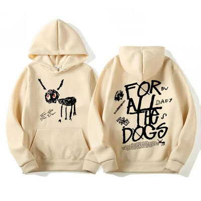 Unisex Fashion Hip Hop Πουλόβερ Φούτερ Vintage Street Hoodie Rapper Drake Νέο άλμπουμ για All The Doges Graphic Hoodie