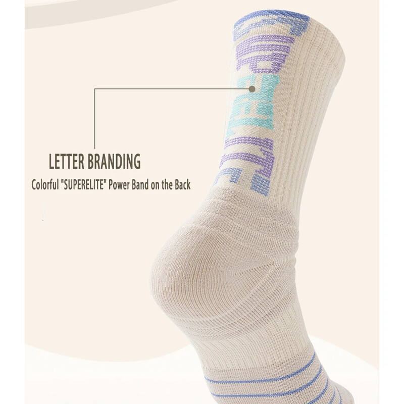 5 párov basketbalových ponožiek pre mužov, atletické, výkonné, hrubé, polstrované, športové, basketbalové, bežecké, tréningové, kompresné ponožky