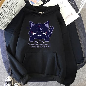 Cat Hoodie Сладки жени Korea Kawaii Wanderer Hoodies Унисекс Есен Зима Ежедневни пуловери Суичъри Графични суичъри