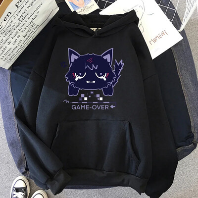 Kaķu džemperis Jauki Sievietes Koreja Kawaii Wanderer Hoodies Unisex Rudens Ziemas Ikdienas Puloveri Džemperi Grafiski džemperi