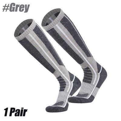 1 par termo čarapa od merino vune, muškarci, žene, zimske, duge, tople kompresijske čarape za skijanje, planinarenje, daskanje na snijegu, penjanje, sportske čarape