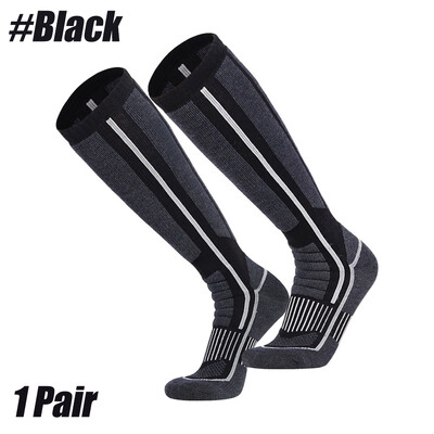 1 par termo čarapa od merino vune, muškarci, žene, zimske, duge, tople kompresijske čarape za skijanje, planinarenje, daskanje na snijegu, penjanje, sportske čarape
