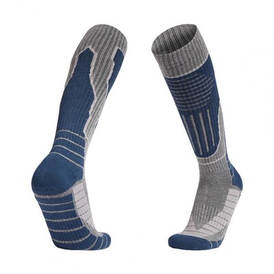 1 pár termikus térdig érő sízokni, csúszásmentes mandzsetta kialakítás, légáteresztő harisnya Nedvességelvezető snowboard sportzokni