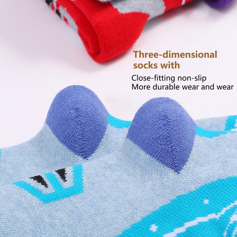 1 pereche de șosete de zăpadă de Crăciun cu elasticitate înaltă, antifricțiune, anti-alunecare, șosete de schi pentru copii, iarnă, șosete termice de zăpadă calde pentru iarnă