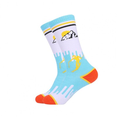 1 pāris pārgājienu zeķes Elpojošas sniega zeķes Pretslīdēšanas Delikātas ziemas slēpošanas snovborda zeķes ziemai